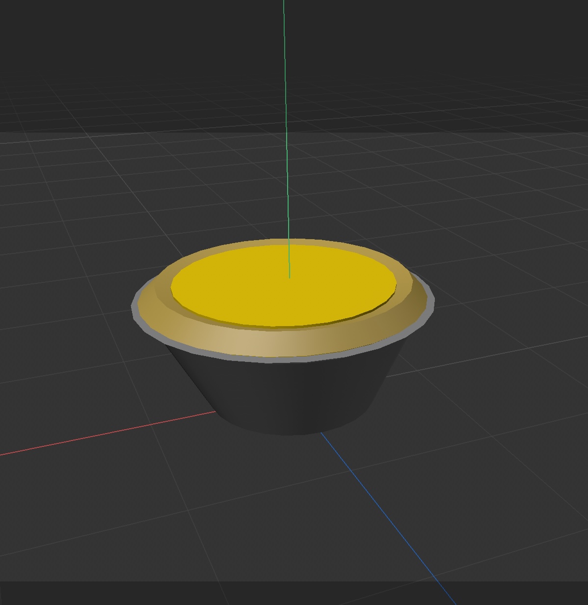 I added colors to separate the different parts of the egg tart.